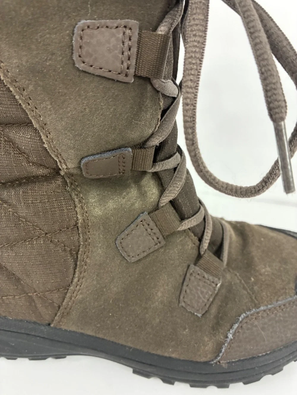 Columbia Ice Maiden II Boots 5.5 Waterproof Snow Rain Brown Lace-up Faux Fur